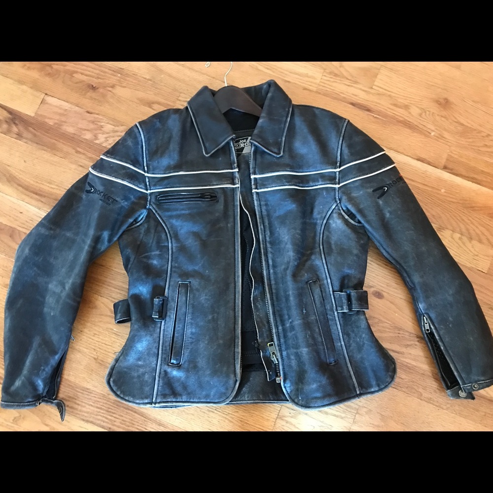 VERY RARE VINTAGE LEATHER JACKET, BIKER JOE ROCKET